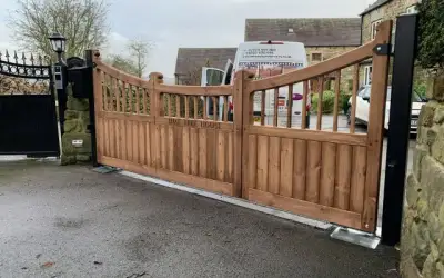 Photo of Custom Designed Timber Electric Gates