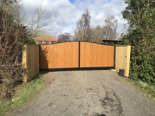 Click Here To Enlarge This Photo Of uPVC Metal Framed Sliding Gate