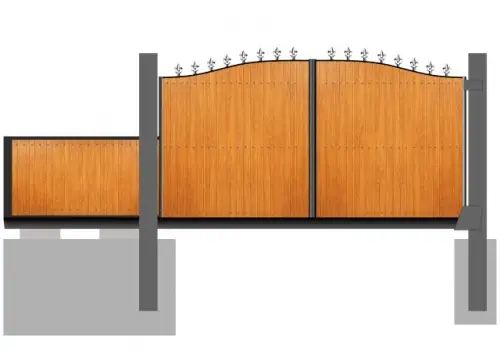 Click Here To Enlarge This Photo Of uPVC Metal Framed Sliding Gate