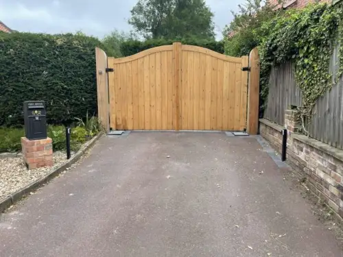 Click Here To Enlarge This Photo Of Softwood Automated Gate & Automation