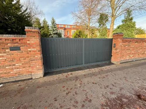 Click Here To Enlarge This Photo Of Commercial Sliding Gate Installation Nottingham