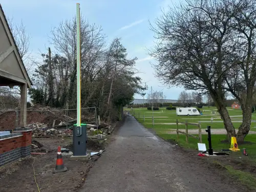 Click Here To Enlarge This Photo Of Security Barrier System Installation - Donnington Park