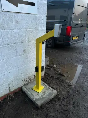 Click Here To Enlarge This Photo Of Security Barrier System Installation - Donnington Park