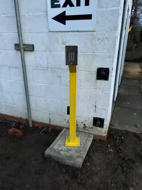 Click Here To Enlarge This Photo Of Security Barrier System Installation - Donnington Park