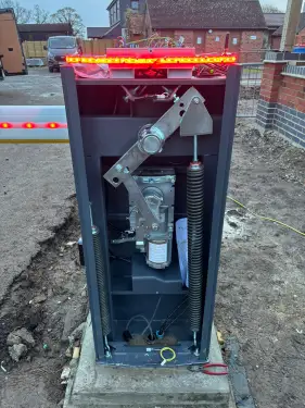 Click Here To Enlarge This Photo Of Security Barrier System Installation - Donnington Park