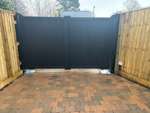 Click Here To Enlarge This Photo Of Automated Gate Installation - Smalley, Derbyshire