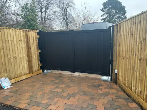 Click Here To Enlarge This Photo Of Automated Gate Installation - Smalley, Derbyshire