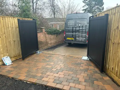 Click Here To Enlarge This Photo Of Automated Gate Installation - Smalley, Derbyshire
