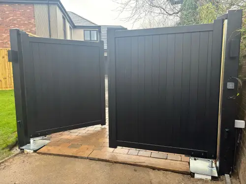 Click Here To Enlarge This Photo Of Automated Gate Installation - Smalley, Derbyshire